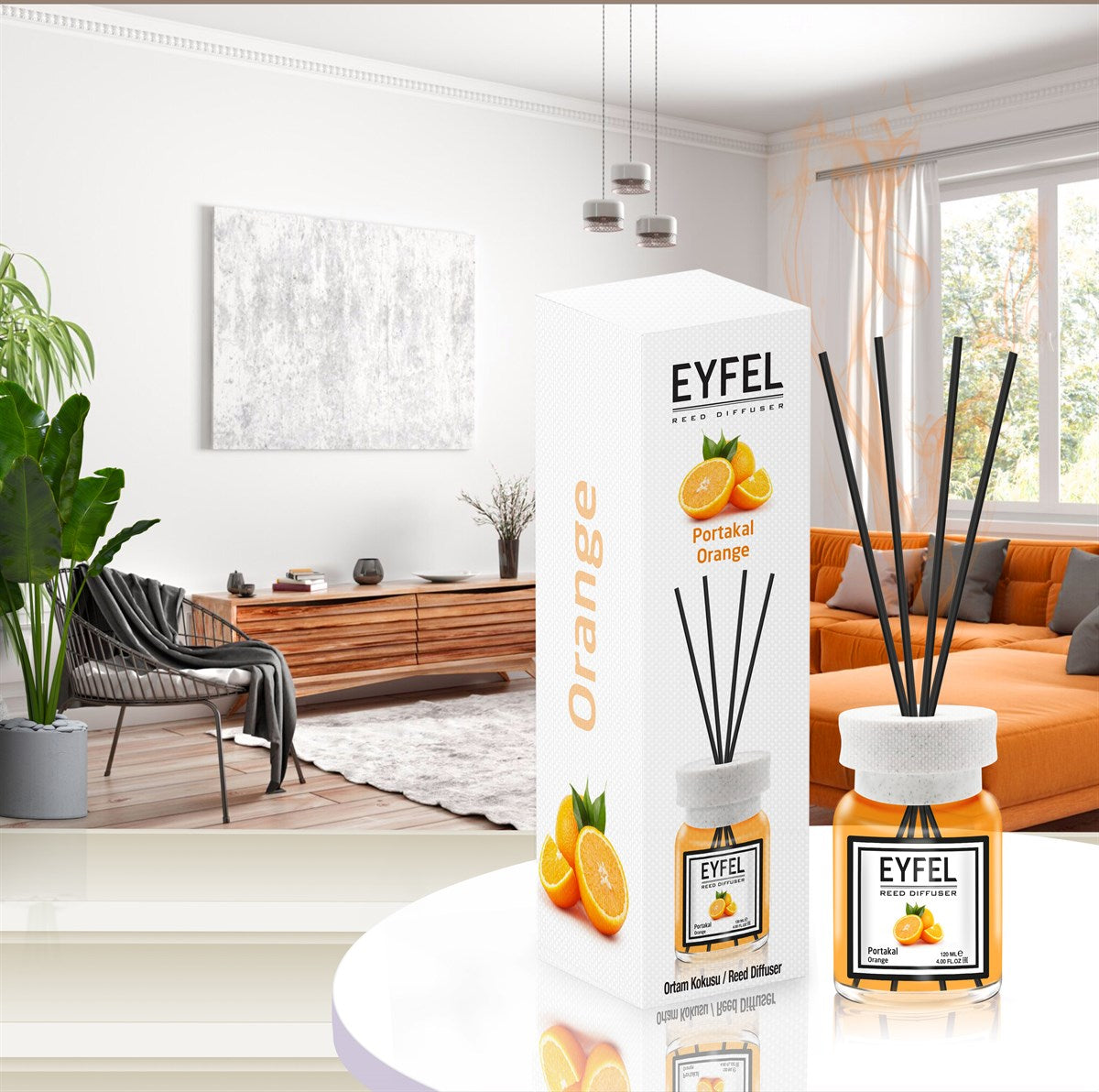 Eyfel Orange - Parfum d’intérieur-120ml - Senteurs du jardin